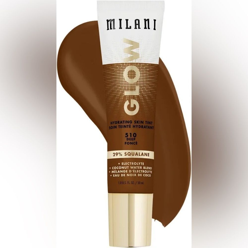 10/$50 Milani Glow Hydrating Skin Tint - Deep Brown 510